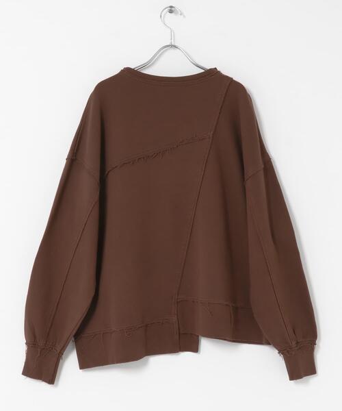 SENSE OF PLACE by URBAN RESEARCH（センスオブプレイスバイアーバンリサーチ）の「キリカエピグメントルーズスウェット（スウェット・レディース・ブラウン/レッド/チャコールグレー・ONE）」の12枚目の写真