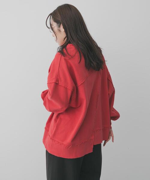 SENSE OF PLACE by URBAN RESEARCH（センスオブプレイスバイアーバンリサーチ）の「キリカエピグメントルーズスウェット（スウェット・レディース・ブラウン/レッド/チャコールグレー・ONE）」の18枚目の写真