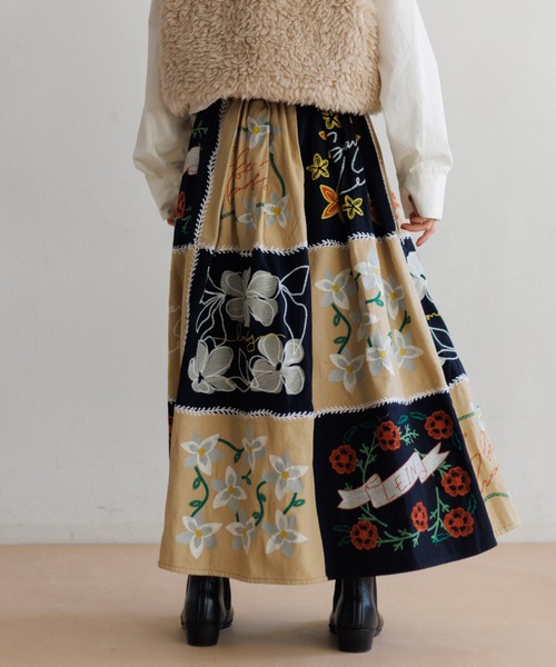 LEIN パッチワーク刺繍スカート（スカート）｜AMERICAN RAG CIE