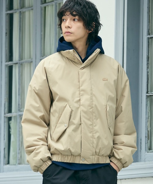 ｔ*ｎ様 ラコステ ブルゾン 撥水 防風 パデッド ボリュームテクニカルナイロンブルゾン（ダウン