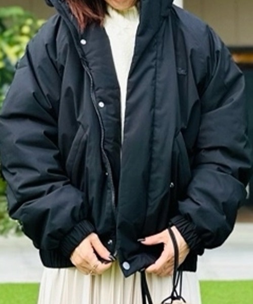 ｔ*ｎ様 ラコステ ブルゾン 撥水 防風 パデッド ボリュームテクニカルナイロンブルゾン（ダウン