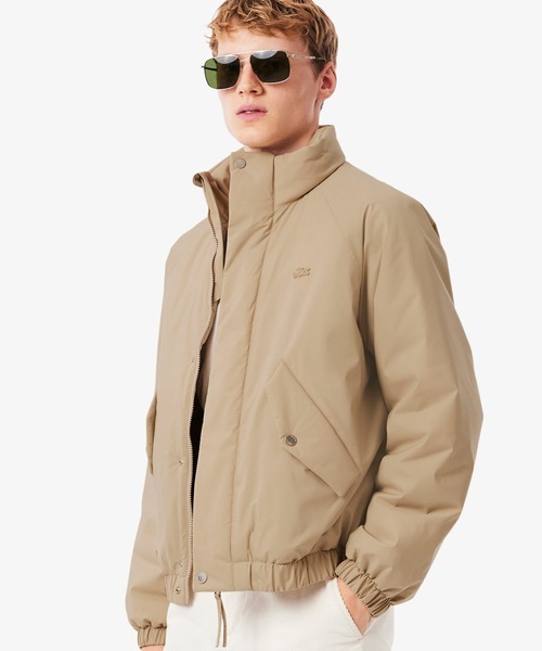 LACOSTE（ラコステ）の「撥水 防風 パデッド ボリュームテクニカルナイロンブルゾン（ダウンジャケット/コート・メンズ・ブラック/ベージュ・48/46/50/52）」の12枚目の写真
