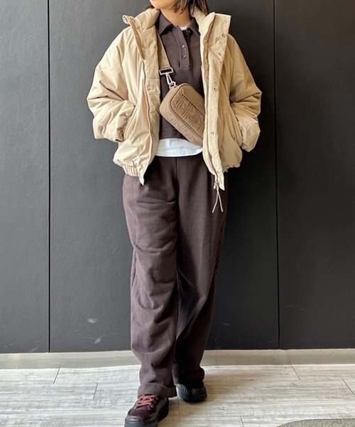 LACOSTE（ラコステ）の「撥水 防風 パデッド ボリュームテクニカルナイロンブルゾン（ダウンジャケット/コート・メンズ・ブラック/ベージュ・48/46/50/52）」の9枚目の写真