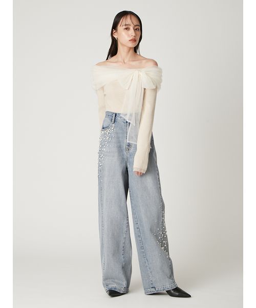 3wayリボンオフショルニットプルオーバー（ニット/セーター）｜FRAY