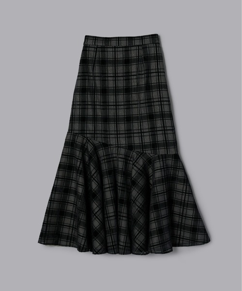 アシンメトリーチェックラメスカート（スカート）｜Olu.（オルドット