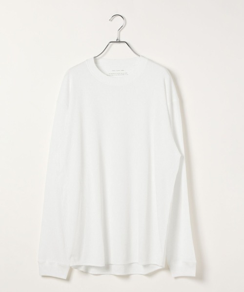 GLOBAL WORK（グローバルワーク）の「Fffit エフィット/温度調節ワッフルレイヤードTシャツ/長袖/606605（Tシャツ/カットソー・メンズ・ホワイト・SMALL/LARGE/X-LARGE/MEDIUM）」の4枚目の写真