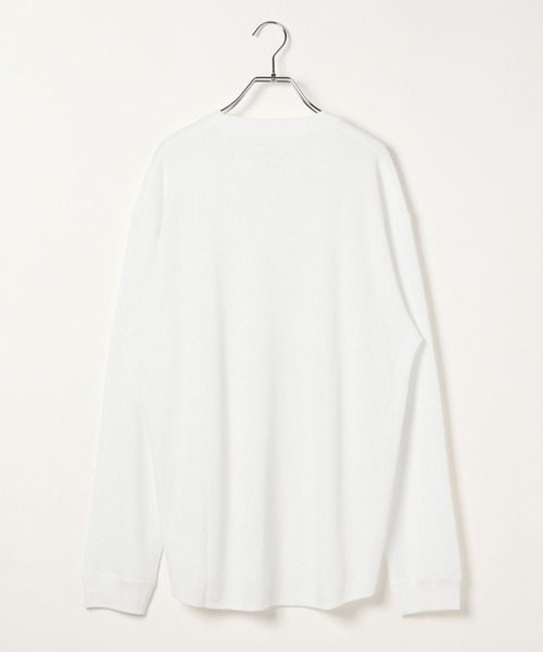 GLOBAL WORK（グローバルワーク）の「Fffit エフィット/温度調節ワッフルレイヤードTシャツ/長袖/606605（Tシャツ/カットソー・メンズ・ホワイト・SMALL/LARGE/X-LARGE/MEDIUM）」の2枚目の写真
