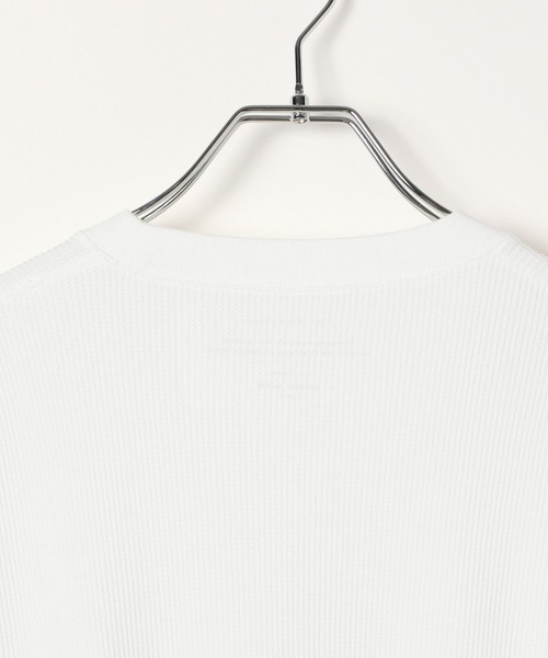 GLOBAL WORK（グローバルワーク）の「Fffit エフィット/温度調節ワッフルレイヤードTシャツ/長袖/606605（Tシャツ/カットソー・メンズ・ホワイト・SMALL/LARGE/X-LARGE/MEDIUM）」の3枚目の写真