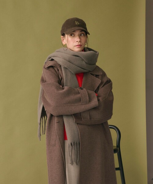 BEAUTY&YOUTH UNITED ARROWS(ビューティーアンドユースユナイテッドアローズ)の「ブークレ マフラー(マフラー・レディース・ターコイズブルー系/グレー系/レッド・FREE)」の6枚目の写真