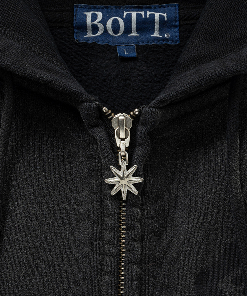 セール】BoTT / ボット Washed Lucky Logo Zip Hoodie（パーカー