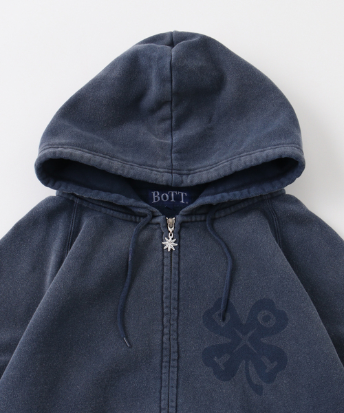 トップス BoTT Washed Lucky Logo Zip Hoodie BoTT / ボット WASHED LUCKY LOGO ZIP HOODIE（パーカー）｜PULP