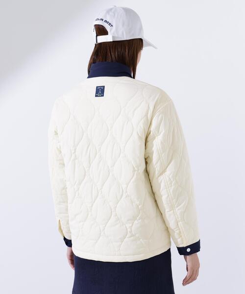 セール】【PING APPAREL】ストレッチタフタキルティングブルゾン