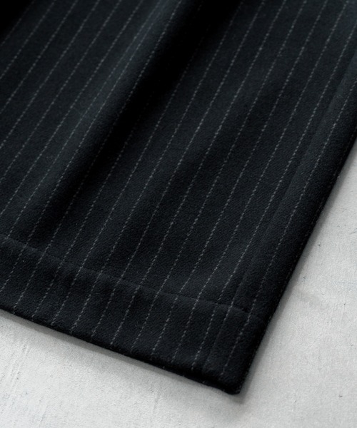 SINSS(シンス)の「Flannel two tuck wide striped slacks / フランネル2タックワイドストライプスラックス(スラックス・メンズ・ブラック・X-SMALL/X-LARGE/LARGE/MEDIUM/SMALL)」の22枚目の写真