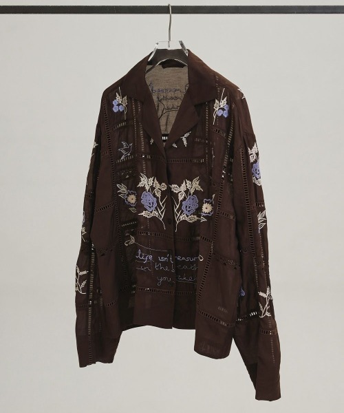 TODAYFUL（トゥデイフル）の「TODAYFUL　Embroidery Patchwork Shirts エンブロイダリーパッチワークシャツ/12610428（シャツ/ブラウス・レディース・キナリ/バーガンディー・ONE SIZE）」の14枚目の写真