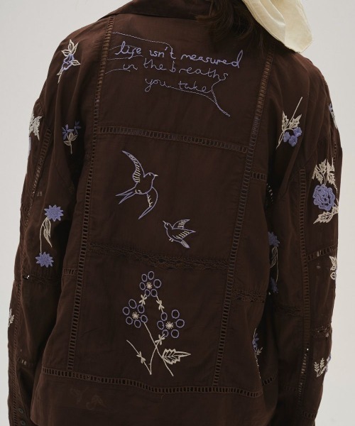 TODAYFUL（トゥデイフル）の「TODAYFUL　Embroidery Patchwork Shirts エンブロイダリーパッチワークシャツ/12610428（シャツ/ブラウス・レディース・キナリ/バーガンディー・ONE SIZE）」の22枚目の写真