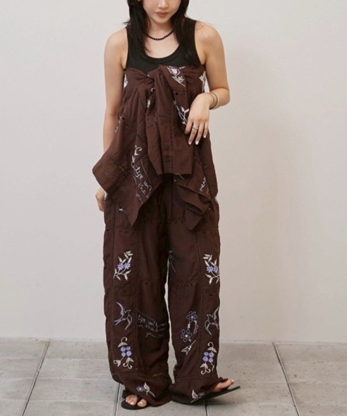 TODAYFUL（トゥデイフル）の「TODAYFUL　Embroidery Patchwork Shirts エンブロイダリーパッチワークシャツ/12610428（シャツ/ブラウス・レディース・キナリ/バーガンディー・ONE SIZE）」の18枚目の写真