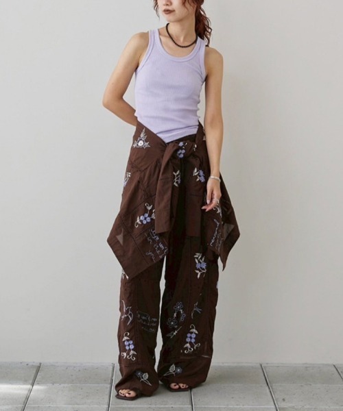 TODAYFUL（トゥデイフル）の「TODAYFUL　Embroidery Patchwork Shirts エンブロイダリーパッチワークシャツ/12610428（シャツ/ブラウス・レディース・キナリ/バーガンディー・ONE SIZE）」の16枚目の写真