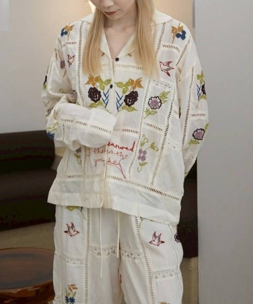 TODAYFUL（トゥデイフル）の「TODAYFUL　Embroidery Patchwork Shirts エンブロイダリーパッチワークシャツ/12610428（シャツ/ブラウス・レディース・キナリ/バーガンディー・ONE SIZE）」の11枚目の写真