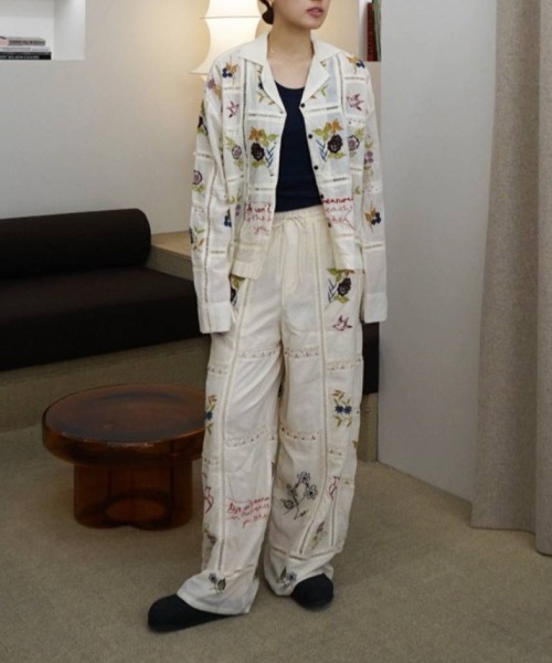 TODAYFUL（トゥデイフル）の「TODAYFUL　Embroidery Patchwork Shirts エンブロイダリーパッチワークシャツ/12610428（シャツ/ブラウス・レディース・キナリ/バーガンディー・ONE SIZE）」の12枚目の写真