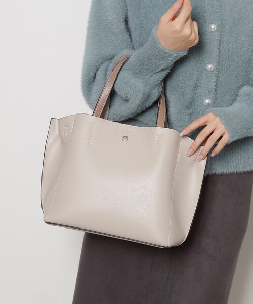 ESPERANZA（エスペランサ）の「肩楽 2WAYミニトートバッグ（トートバッグ・レディース・グレー/チョコ/ブラック/ブルー・FREE）」の3枚目の写真