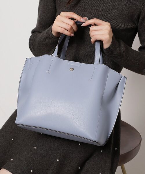 ESPERANZA（エスペランサ）の「肩楽 2WAYミニトートバッグ（トートバッグ・レディース・グレー/チョコ/ブラック/ブルー・FREE）」の8枚目の写真