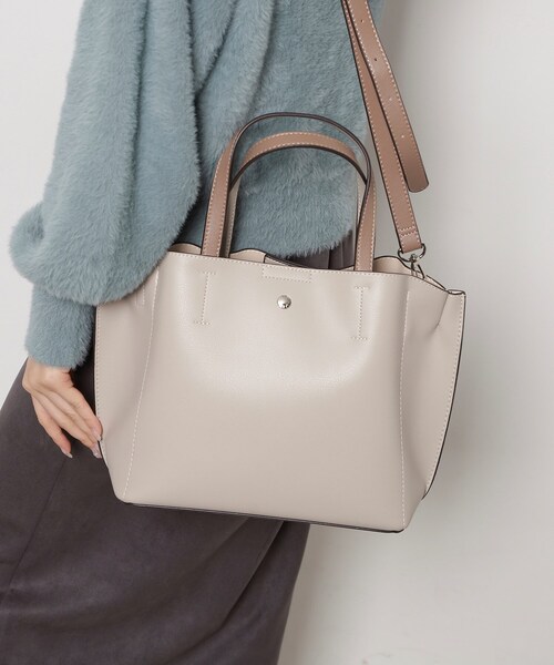 ESPERANZA（エスペランサ）の「肩楽 2WAYミニトートバッグ（トートバッグ・レディース・グレー/チョコ/ブラック/ブルー・FREE）」の15枚目の写真
