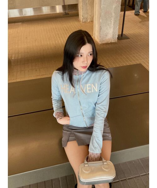 CRANK(クランク)の「スリットマイクロスカートパンツ_ライトグレー(スカート・レディース・その他・SMALL/MEDIUM)」の5枚目の写真