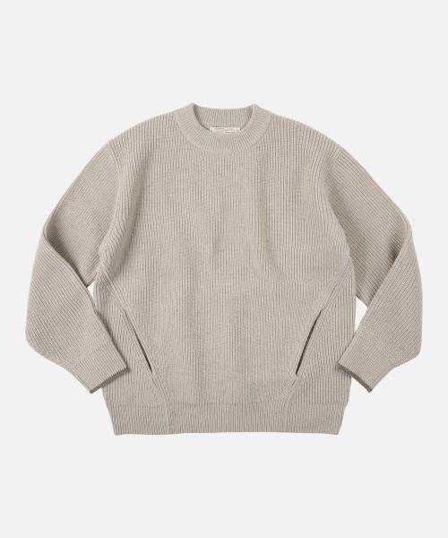 FRIZMWORKS(フリズムワークス)の「KANGAROO ROUND PULLOVER KNIT _ OATMEAL(ニット/セーター・メンズ・その他・X-LARGE/SMALL/MEDIUM/LARGE)」の1枚目の写真