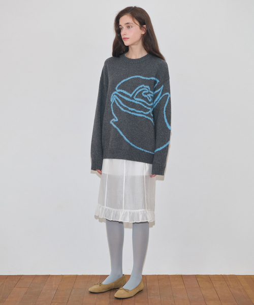SINOON Rose Boucle Pullover Knit ニット SINOON ｜시눈 공식 온라인 스토어
