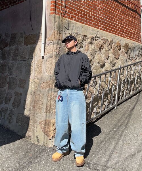 TOFFEE(トフィー)の「ウォッシュドバルーンデニムパンツ (ライトブルー)(デニムパンツ・メンズ・ライトブルー・SMALL/MEDIUM/LARGE/X-LARGE)」の12枚目の写真