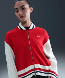 NIKE（ナイキ）の「ナイキ スポーツウェア ウィメンズカーディガン / Nike Sportswear Women's Cardigan HV2495-657 University Red（カーディガン/ボレロ）」
