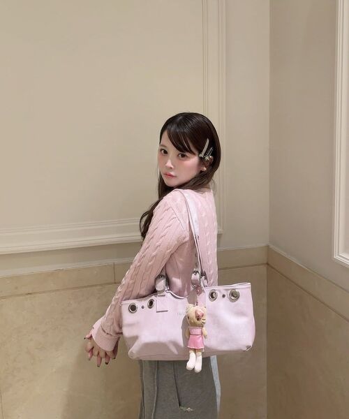 HIETA（ヒエタ）の「ベッキーミニ / パウダーピンク（トートバッグ・レディース・その他・FREE）」の5枚目の写真