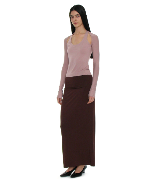 PARTIMENTO WOMEN(パルティメントウィメン)の「PWC ジャージボレロ 3 IN 1 トップ_ダスティピンク(カーディガン/ボレロ・レディース・その他・LARGE/SMALL/MEDIUM)」の6枚目の写真