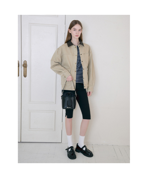 LAP(ラップ)の「RISE BUCKET BAG AR7AB204(メッセンジャーバッグ・レディース・ブラック/グレー/アイボリー・FREE)」の12枚目の写真