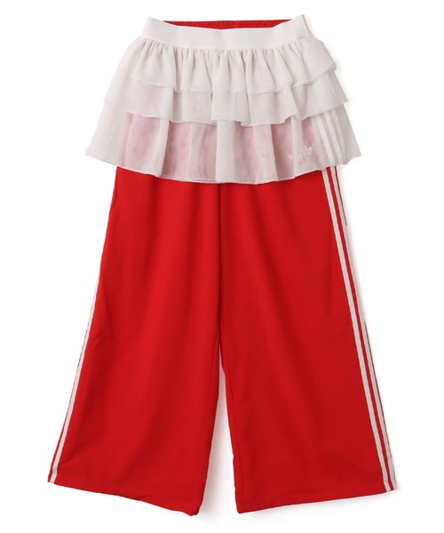 adidas(アディダス)の「adidas LACE ADILENIUM FB TRACK PANTS / アディダス レース ADILENIUM ファイヤーバード トラックパンツ(その他パンツ・レディース・レッド・L/M/S)」の2枚目の写真