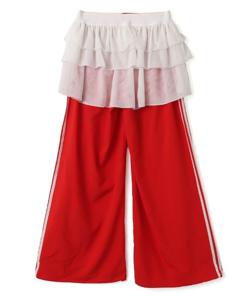adidas(アディダス)の「adidas LACE ADILENIUM FB TRACK PANTS / アディダス レース ADILENIUM ファイヤーバード トラックパンツ(その他パンツ・レディース・レッド・L/M/S)」の12枚目の写真