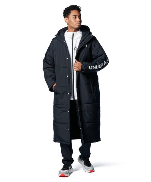 UNDER ARMOUR(アンダーアーマー)の「UAロゴ ロングコート(トレーニング/メンズ)(ダウンジャケット/コート・メンズ・ブラック・2XL/3XL/L/M/XL/S)」の3枚目の写真