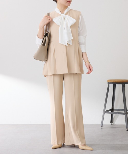 COLLAGE GALLARDAGALANTE(コラージュガリャルダガランテ)の「2WAYボウタイシャツ/セレモニー(シャツ/ブラウス・レディース・オフホワイト/サックスブルー・FREE)」の20枚目の写真