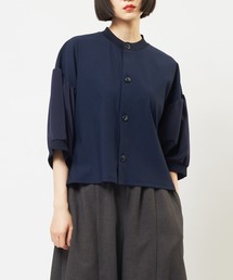 ミックスギャザーカーディガン