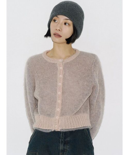 VEQUM(VEQUM)の「【VEQUM】CREW NECK KNIT CARDIGAN(ニット/セーター・レディース・ピンク/ブラウン/ネイビー・FREE)」の13枚目の写真