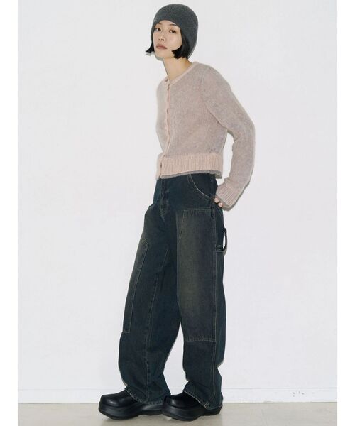 VEQUM(VEQUM)の「【VEQUM】CREW NECK KNIT CARDIGAN(ニット/セーター・レディース・ピンク/ブラウン/ネイビー・FREE)」の15枚目の写真