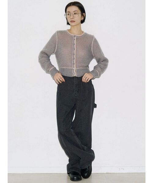 VEQUM(VEQUM)の「【VEQUM】CREW NECK KNIT CARDIGAN(ニット/セーター・レディース・ピンク/ブラウン/ネイビー・FREE)」の19枚目の写真