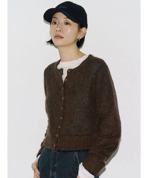 VEQUM(VEQUM)の「【VEQUM】CREW NECK KNIT CARDIGAN(ニット/セーター・レディース・ピンク/ブラウン/ネイビー・FREE)」の20枚目の写真