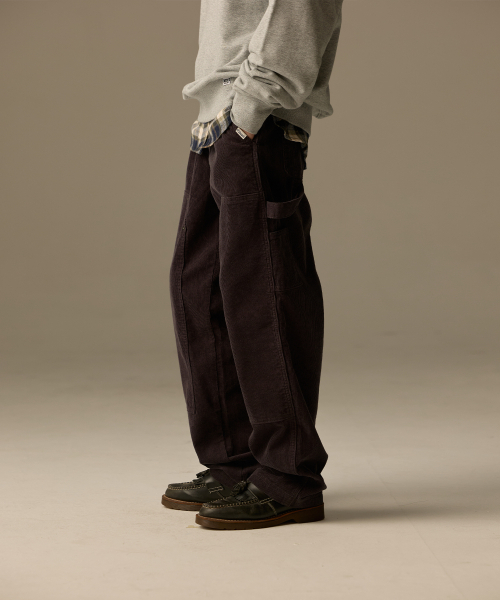 DISCUS ATHLETIC（ディスカス　アスレチック）の「コーデュロイカーペンターパンツチャコール（その他パンツ・レディース・その他・LARGE/MEDIUM/X-LARGE）」の2枚目の写真