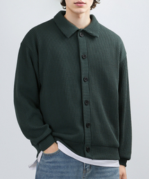 VERYVAIN（ベリベーン）の「RAVINE COLLAR CARDIGAN (MOSS GREEN)（カーディガン/ボレロ）」