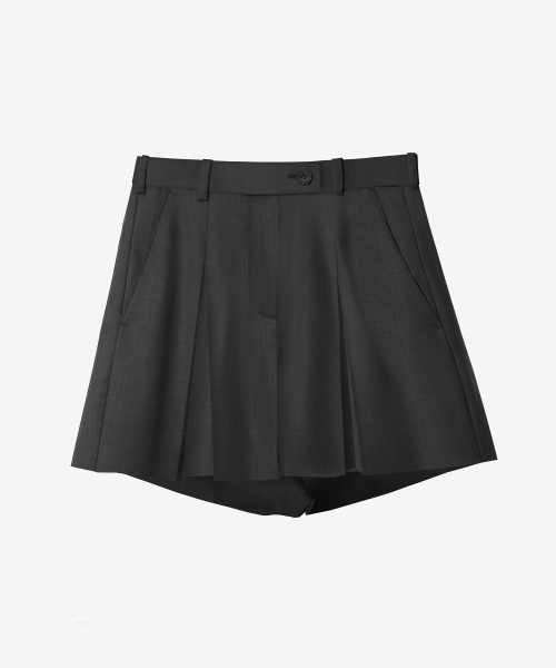 UNTAGE(アンテージ)の「ウールインバーテッドボックスプリーツショーツ(ブラック)_UTH-SP11(その他パンツ・レディース・その他・SMALL/MEDIUM)」の5枚目の写真