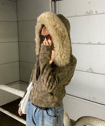 non-hedge | 迷彩フードファージップパーカー(パーカー)