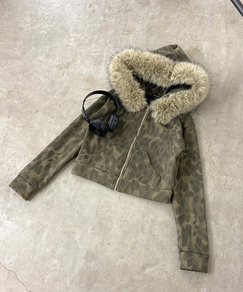 セール】迷彩フードファージップパーカー（パーカー）｜non-hedge