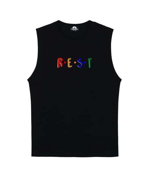 TRIPSHION(トリップション)の「R.E.S.T スリーブレス - ブラック(Tシャツ/カットソー・メンズ・その他・LARGE/MEDIUM/X-LARGE)」の1枚目の写真