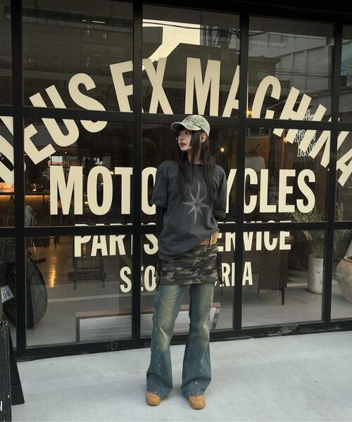 S'EST(エスイーエスティー)の「Stripe Layered Long Sleeve Charcoal(Tシャツ/カットソー・メンズ・その他・LARGE/MEDIUM/SMALL)」の5枚目の写真